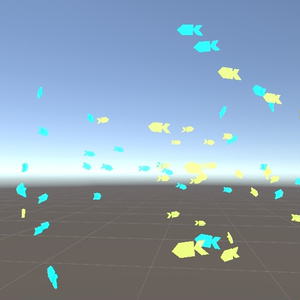 【無料】某仮想空間風お魚パーティクル