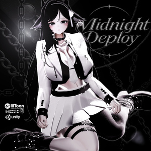 【10アバター対応】🖤Midnight Deploy🖤 【VRChat向け衣装モデル】