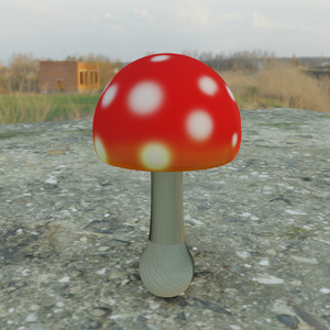 毒キノコ（3Dデータ）