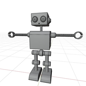 【cluster用アバター】レトロなブリキ風ロボ『レトボット / Retobot』 缩略图 4