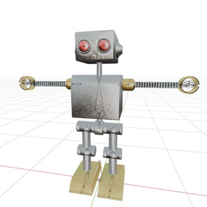 【cluster用アバター】レトロなブリキ風ロボ『レトボット / Retobot』 缩略图 2