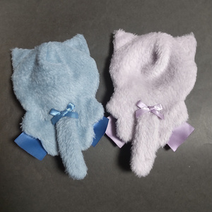 水色］にじぱぺっと ぬい服 ぬい帽子 ネコ耳ヘッドドレス 10cm