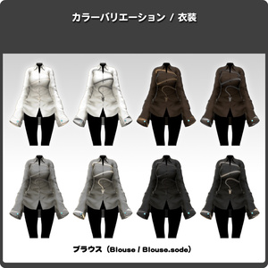 S.NAKED / VRChat向け3D衣装モデル【7アバター対応】 缩略图 16