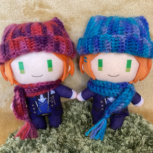 10cmぬい用・チェック柄フリースマフラー - 蝶々書房 - BOOTH