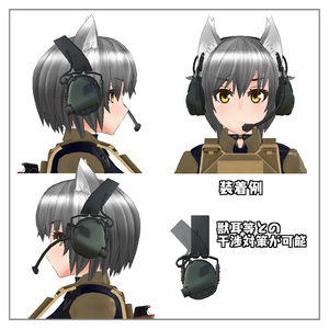 【VRChat想定】ミリタリーヘッドセット 缩略图 4