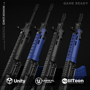 【3Dモデル】QBZ191 & 192 | Game Ready Low-poly 3D model