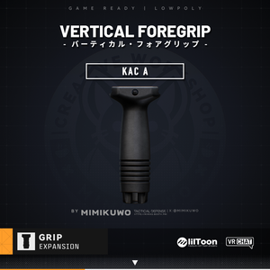 【3Dモデル】 KAC A Grip グリップ | Expansion | Low-poly