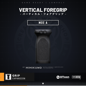 【3Dモデル】 MOE A Grip グリップ | Expansion | Low-poly