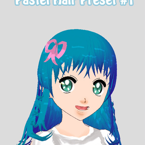 Pastel VRoid Hair Preset  #1