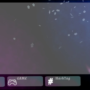 桜が散る配信背景【動く背景】【VTuber】【配信画面】