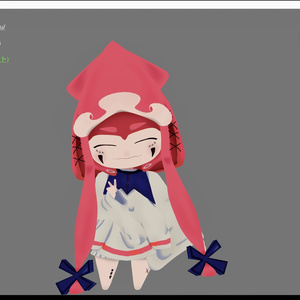 【オリジナル３Dモデル】縫いイカちゃん