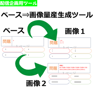 ベース⇒画像量産生成ツール