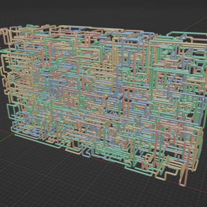 Blender　配管オブジェ