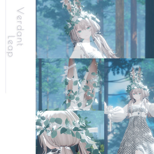 【動く】Verdant Leap - うさぎモチーフアイテムセット【VRChat向け】 缩略图 3