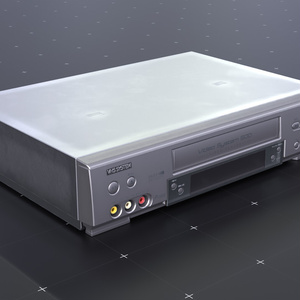 【3Dモデル】VHSデッキ【2000年モデル/レトロ家電】