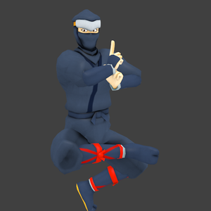 《VRC想定3Dモデル》VRC NINJAくん