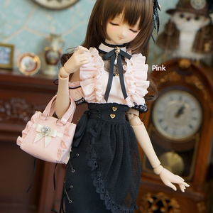 ドール用ウィッグ 】9インチ ピンク 目安サイズMDD/DD/SD <Doll wig