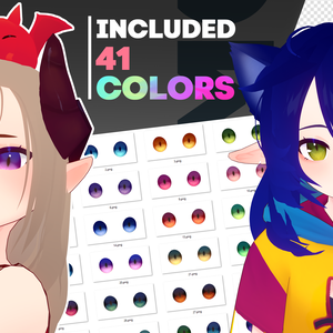 [Vroid Texture] Cat eye set