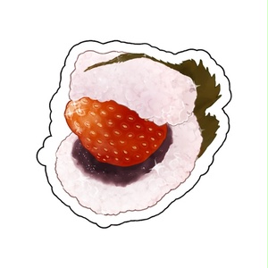 アクリルキーホルダー「いちごさくらもち」
