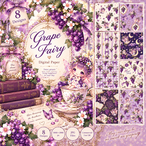 🍇 Grape × Fairy　3000×3000pix