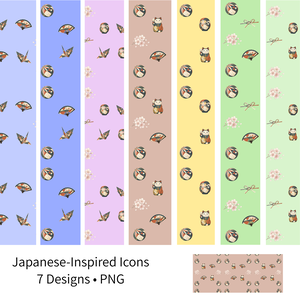 Japanese-Inspired Icons – 7 Japanese Designs | PNG