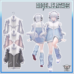 VRC衣装～ぷるぷる羽の天使服～