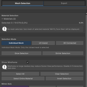 Mesh UV Mask Generator