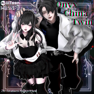 【21アバター対応】-Onyx China Twin-【VRchat】