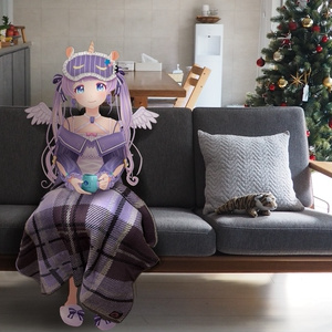 バラ編みマルチカバー❤︎向日葵のれん❤︎