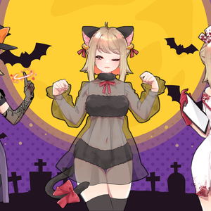 【無料配布あり】Vtuberさん向け ちょっぴりセクシーなハロウィン衣装