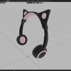 【3Dｱｸｾｻﾘｰ】MRKR式猫耳ヘッドホン
