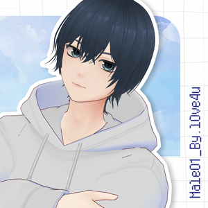 【無料 / FREE】#VRoid モデル / Male01_By.l0ve4u 【VRoid / VRM model】  #l0ve4u_v