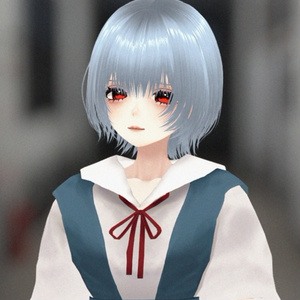 エヴァ風 女子生徒制服セット / Anime-Style School Uniform (Eva Inspired)【 #VRoid 】