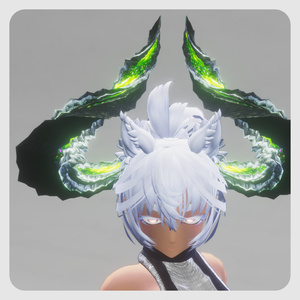 【DragonHornシリーズ】DragonHorn_B 緑閃の黒捩角【4パターン】 缩略图 3