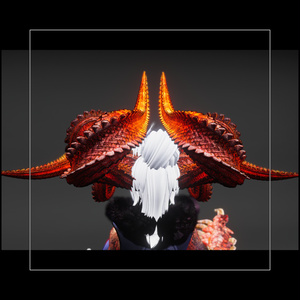 【DragonHornシリーズ】DragonHorn_L 新赫鱗【3Dモデル衣装・装飾品】 缩略图 6