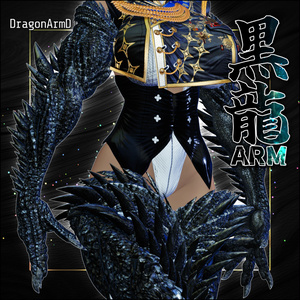 DragonARM Series] D_Black Dragon ARM [3D Model Costume, Decoration