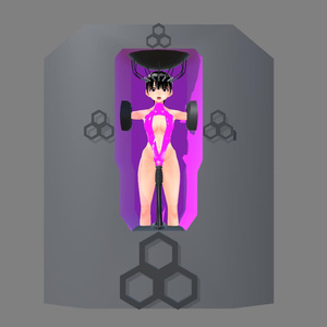 直立型洗脳マシン(GLBデータ)/Upright brainwashing machine(GLB data)