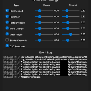 XSOverlayVRChatParser With OSC