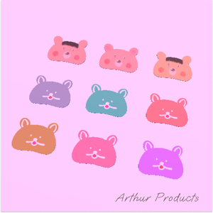 ✨ おっとりくまのバッジ  ヘアピン