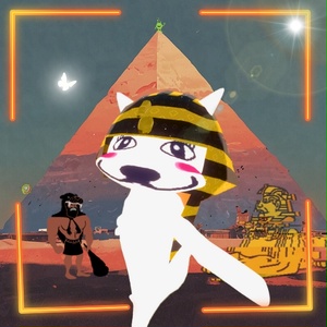 【無料】古代エジプト風 ヘッドドレス - ファラオ コスプレ 小物 (Ancient Egyptian Headdress - Pharaoh Cosplay Accessory)