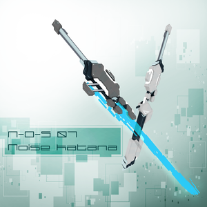 【VRChat向け】3Dモデル サイバー風カタナ N-O-S-07 NoiseKatana