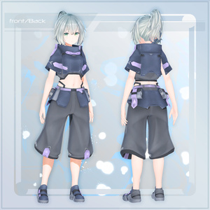 【オリジナル3D衣装】Code:Monochail【9アバター+α対応】 缩略图 2