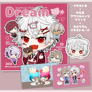 イラスト本＋アクリルバッジ＋イラストカードセット