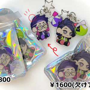 [Slightly damaged] Charm-attached acrylic keychain available for online purchase from 11 PM.