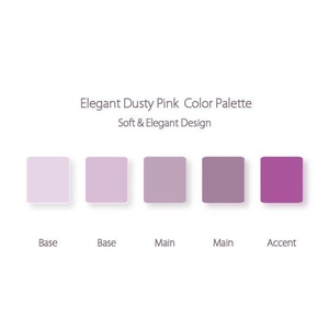 Elegant Dusty Pink Color Palette｜SNS・女性向けデザイン配色セット
