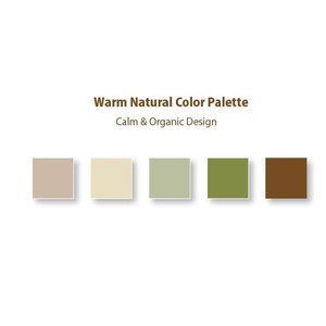 Warm Natural Color Palette | Feminine Aesthetic for Branding & Social Media｜ウォームナチュラル配色パレット