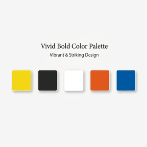 Vivid Color Palette | Bold Feminine Aesthetic for Branding & Social Media｜ビビッド配色パレット