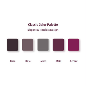 Classic Color Palette | Bold Feminine Aesthetic for Branding & Social Media｜クラシック配色パレット