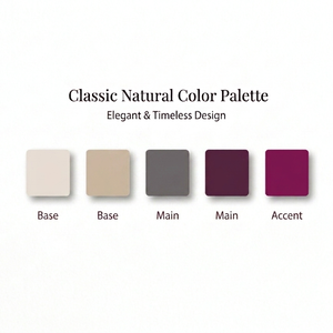 Classic Natural Color Palette | Bold Feminine Aesthetic for Branding & Social Media｜クラシックナチュラル配色パレット