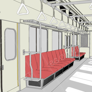 電車の内部